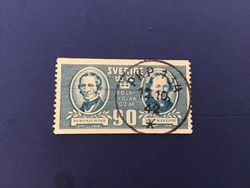 FOLKSKOLAN 100 ÅR 1942 LYXSTÄMPLAT PKP 134