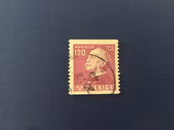 OSCAR MONTELIUS 1943 STÄMPLAT MÄRKE