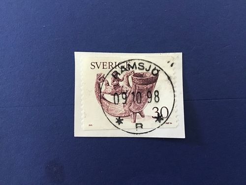 DRYCKESHORN facit nr 973 LYXSTÄMPLAT RAMSJÖ SISTA GILTIGA DAG