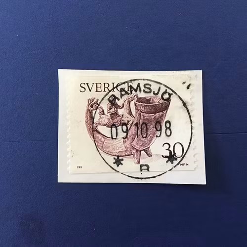 DRYCKESHORN facit nr 973 LYXSTÄMPLAT RAMSJÖ SISTA GILTIGA DAG