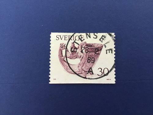 DRYCKESHORN 1976 facit nr 973 LYXSTÄMPLAT STENSELE