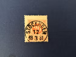 FACIT NR 33 LYXSTÄMPLAT STOCKHOLM SNEDCENTRERAT MÄRKE