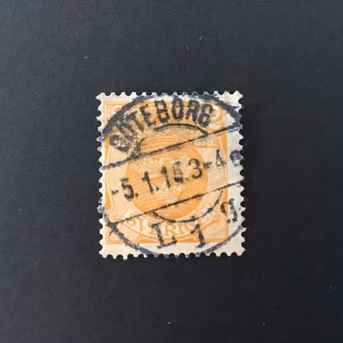 LILLA RIKSVAPNET facit nr 72 PRAKTSTÄMPLAT GÖTEBORG