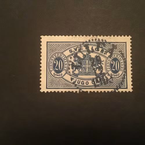 TJÄNSTE facit nr TJ 19 PRAKTSTÄMPLAT LULEÅ