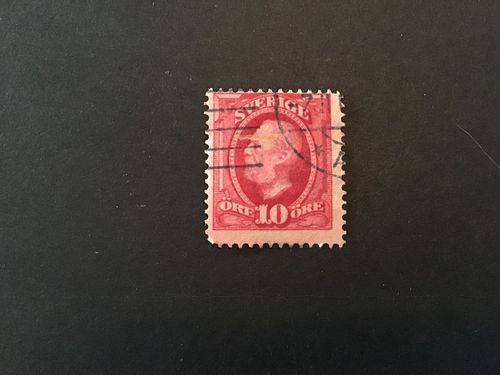 OSCAR II facit nr 54 MED SPEGELTRYCK