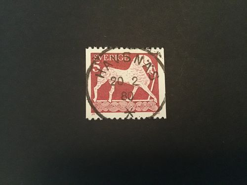 FORNTIDA KONST facit nr 816 A LYXSTÄMPLAT HAVSNÄS
