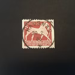 FORNTIDA KONST facit nr 816 A LYXSTÄMPLAT HAVSNÄS