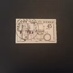 SULFIT 100 ÅR facit nr 858 LYXSTÄMPLAT HAMMARSTRAND