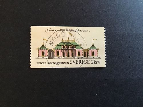 BYGGNADSMINNEN 1970  facit nr 701 LYXST NORDINGRÅ
