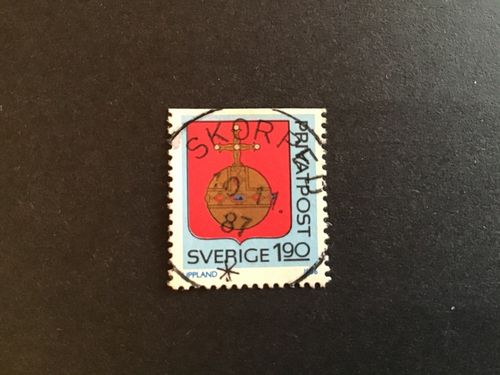 RABATTMÄRKEN VIII 1986 facit nr 1404 LYXST SKORPED