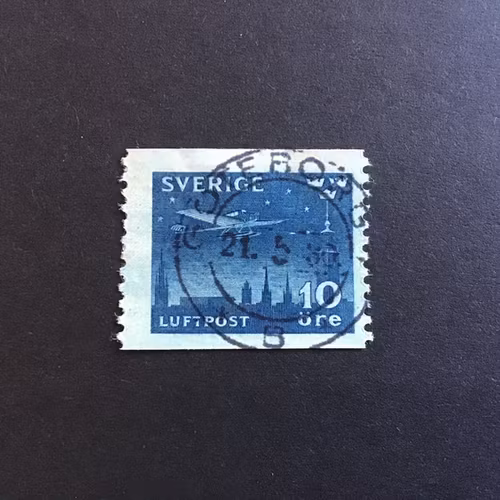 NATTPOSTFLYG facit nr 231 PRAKTST GÖTEBORG