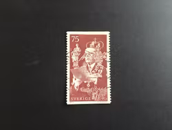 GUSTAF VI ADOLF 90 ÅR 1972 STÄMPLAT MÄRKE , facit nr 800
