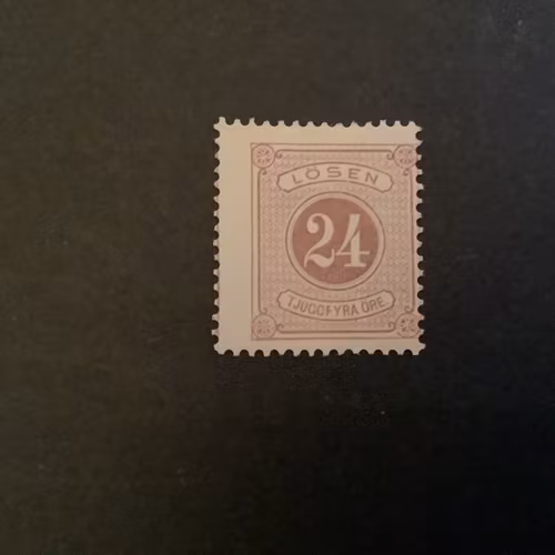 LÖSEN T 13 OSTÄMPLAT MÄRKE FACIT L 17 v2