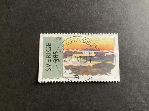 SOMMAR I KONSTEN facit nr 1963 LYXSTÄMPLAT EKENÄSSJÖN
