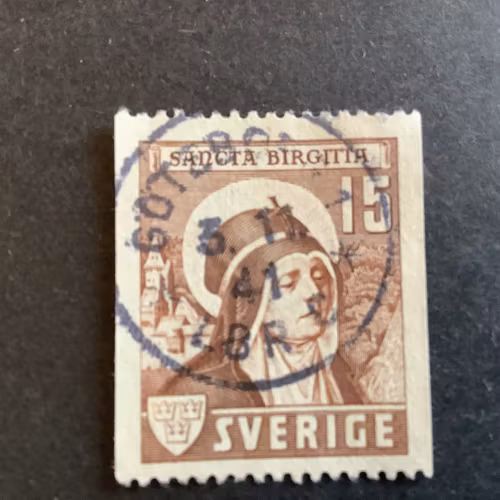 SANCTA BIRGITTA 1941 facit nr 335 A PRAKTST GÖTEBORG 1