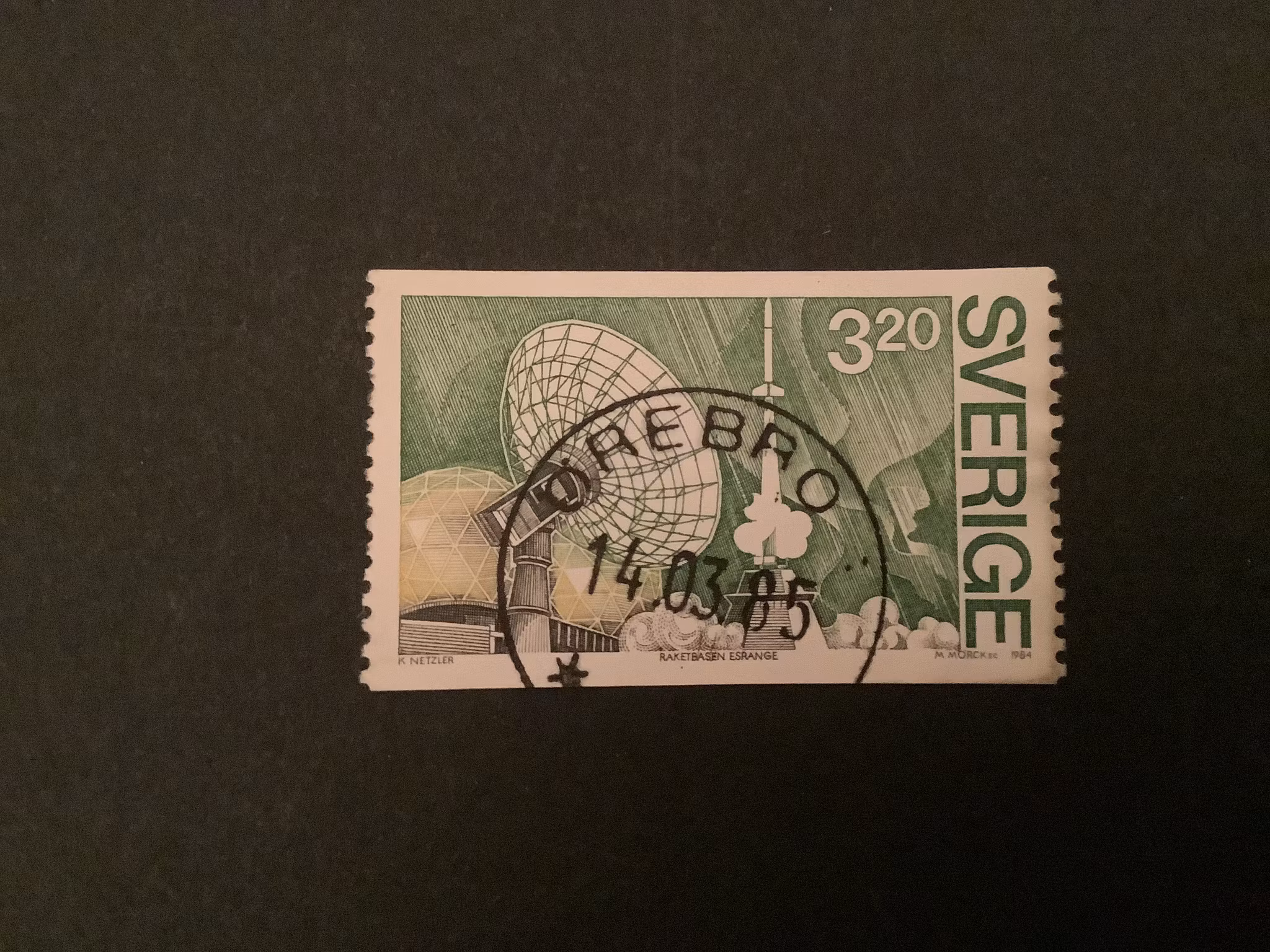 SATELIPROJEKT VIKING facit nr 1323 PRAKTST ÖREBRO 1
