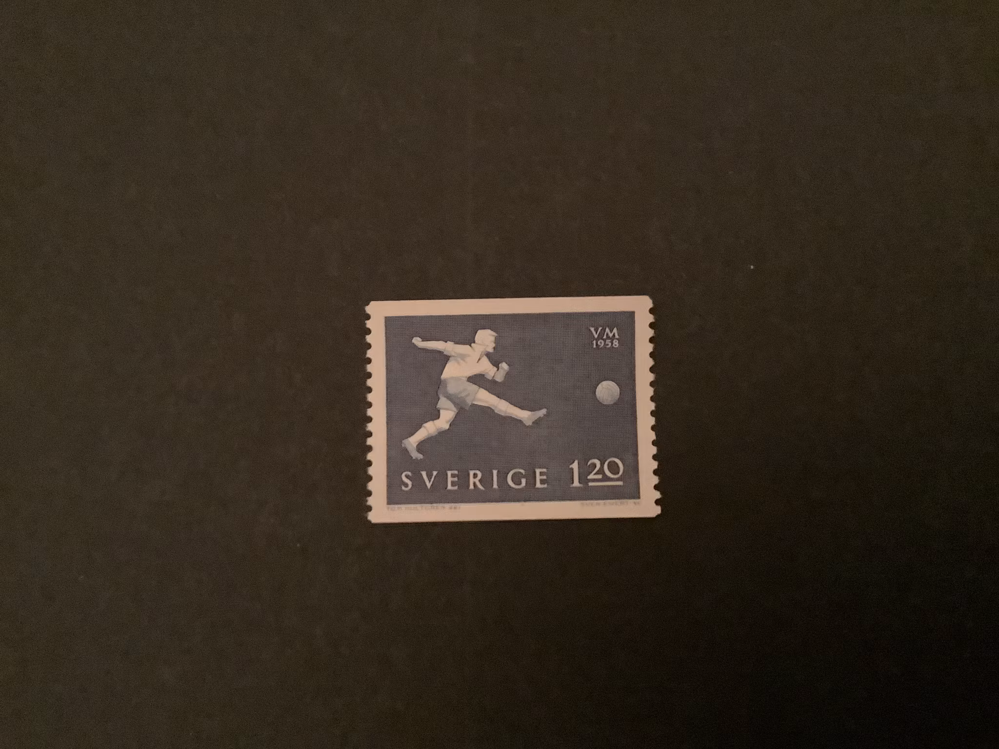 VM I FOTBOLL 1958 facit nr 494 POSTFRISKT MÄRKE
