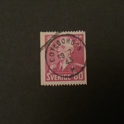 GUSTAF V 85 ÅR facit nr 346 PRAKTST GÖTEBORG 15