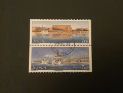 STOCKHOLM facit nr 2076+2077 i LYXST PAR STOCKHOLM 17