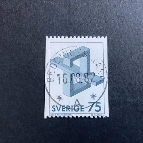 OMÖJLIGA FIGURER facit nr 1201 LYXST BEDDINGESTRAND