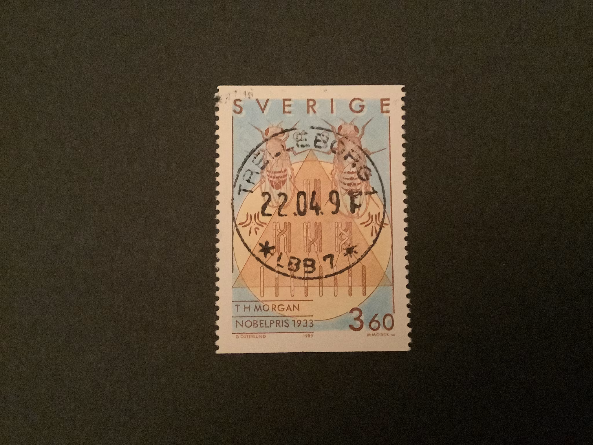 NOBELPRISTAGARE 1989 facit nr 1589 LYXST TRELLEBORG 1