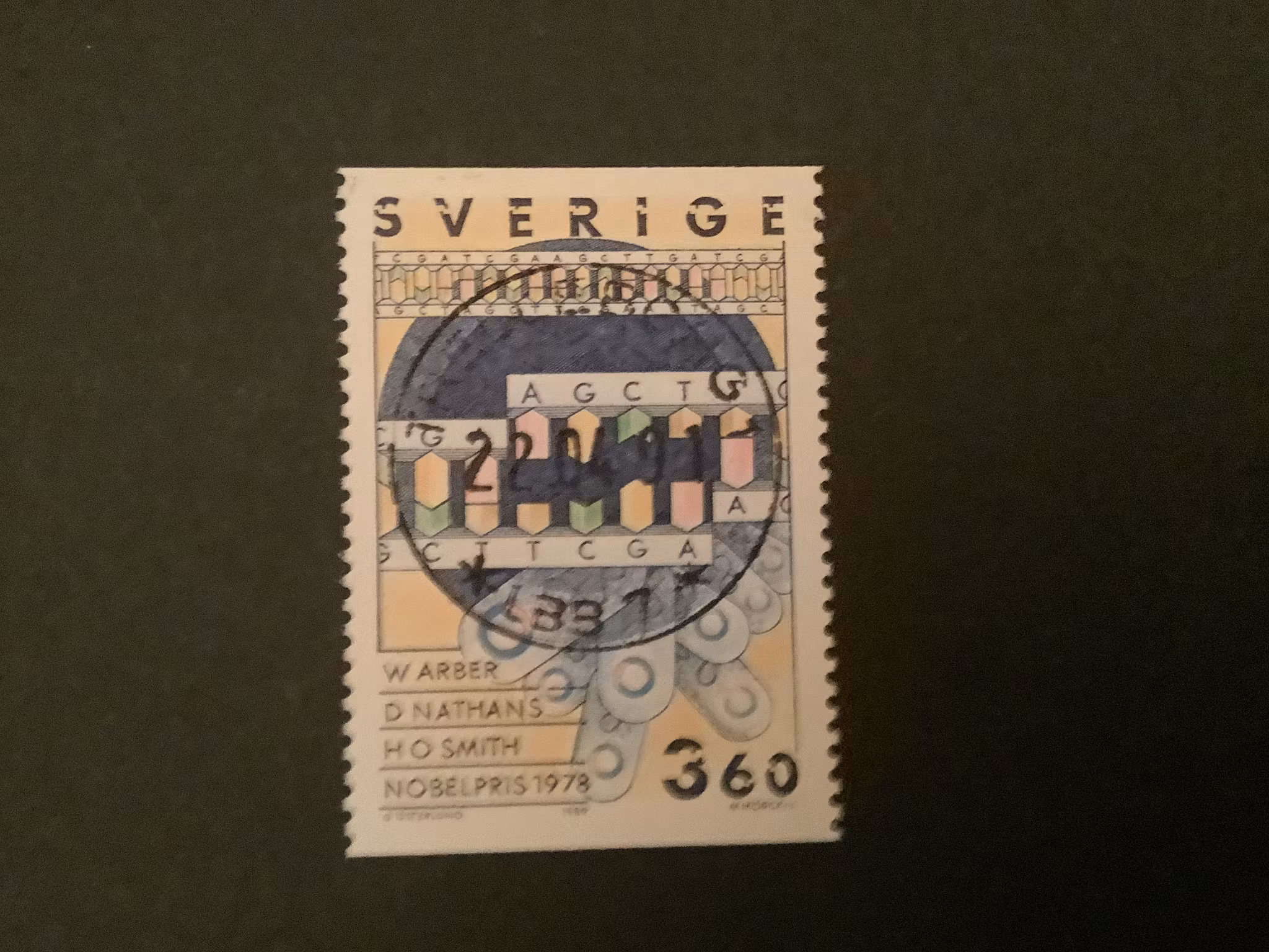 NOBELPRISTAGARE1989 facit nr 1591 LYXST TRELLEBORG 1