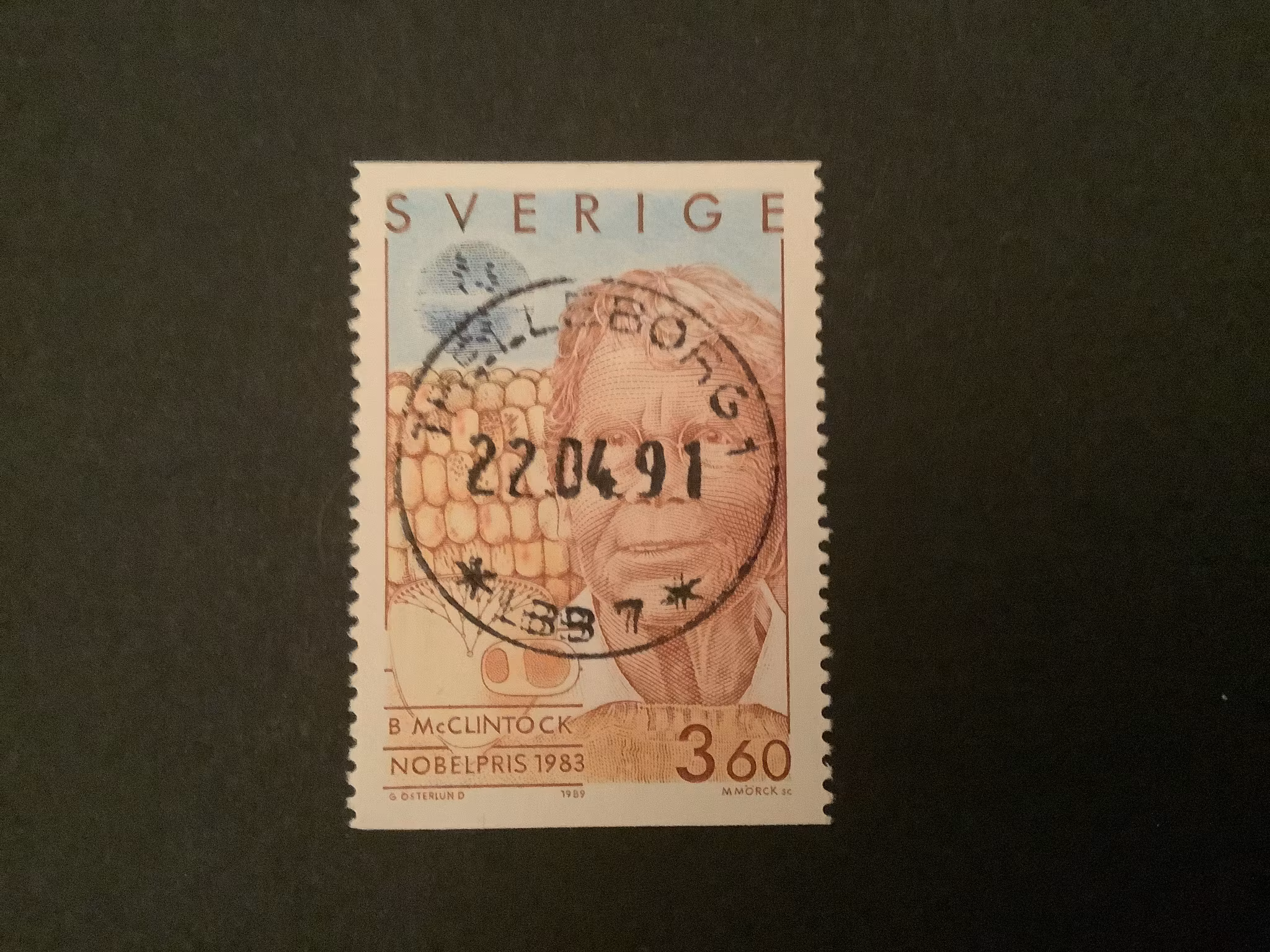 NOBELPRISTAGARE1989 facit nr 1592 LYXST TRELLEBORG 1