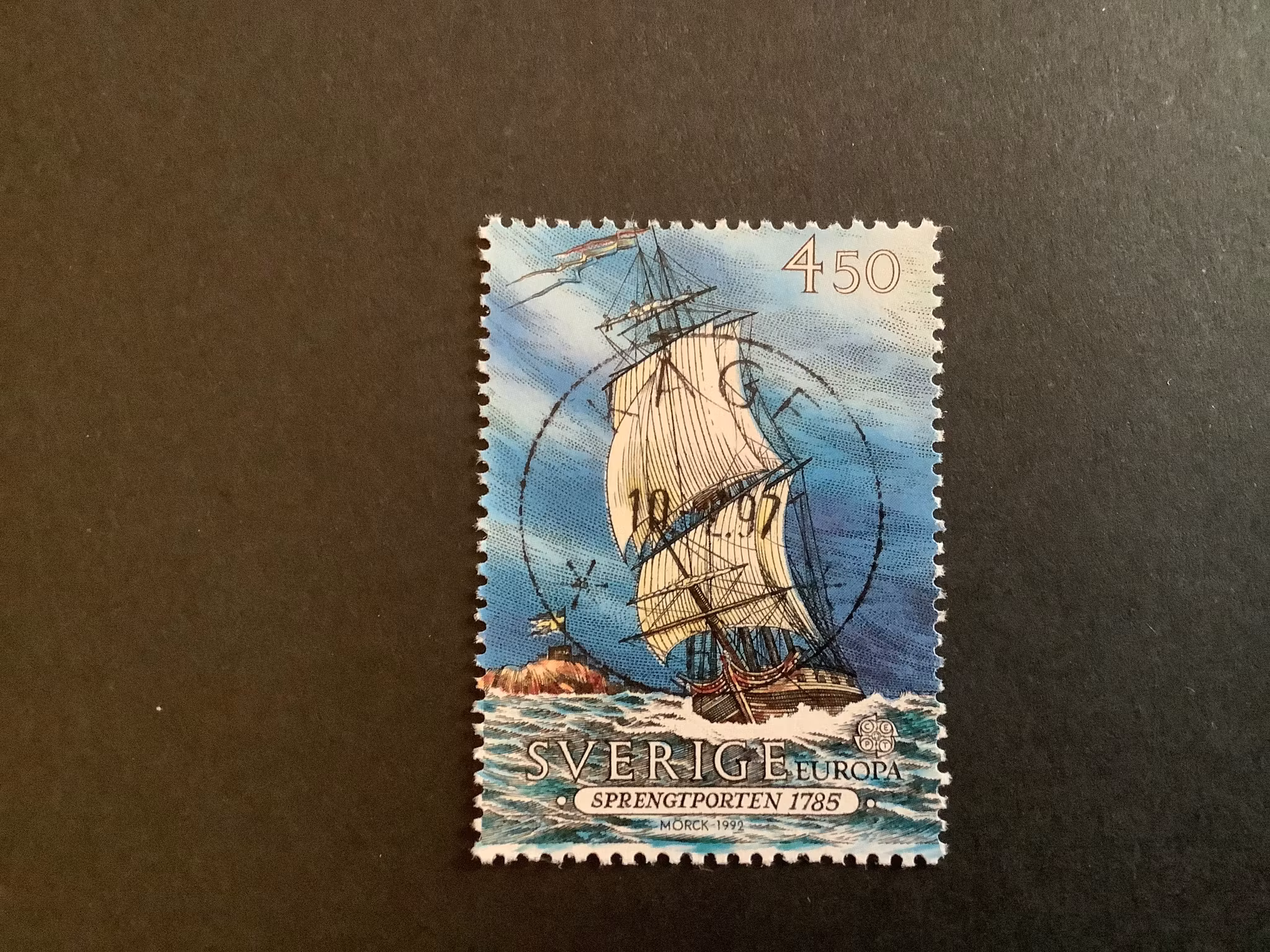 EUROPA XXI 1992 facit nr 1729 LYXST KÅGE