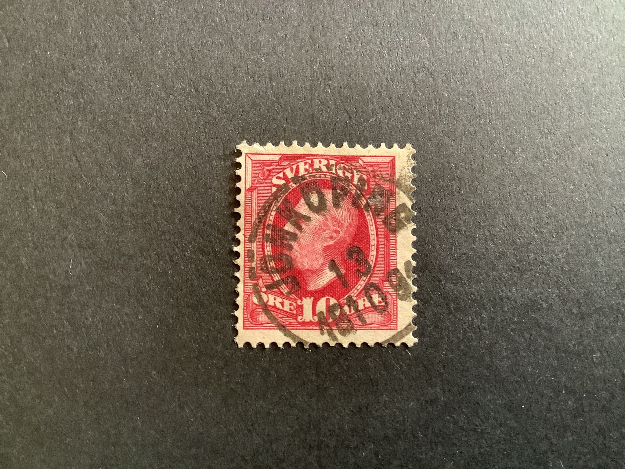 OSCAR II facit nr 54 KOPPARTRYCK PRAKTST JÖNKÖPING