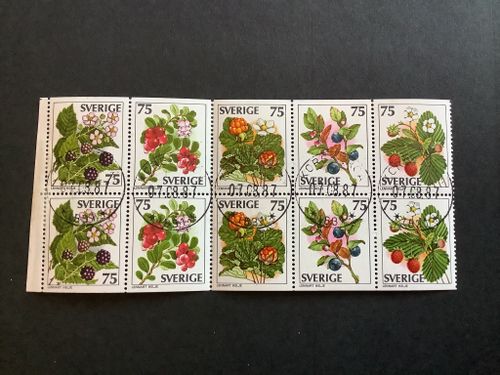 VILDA BÄR facit nr 1011-1015 LYXST BLOCK KORSBERGA