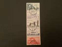 I Roslagens famn facit nr 1000-1004 lyxstämplat block STOCKHOLM 6