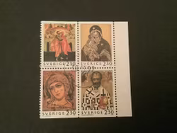 JULPOST 1992 facit nr 1765-1768 STÄMPLAT BLOCK