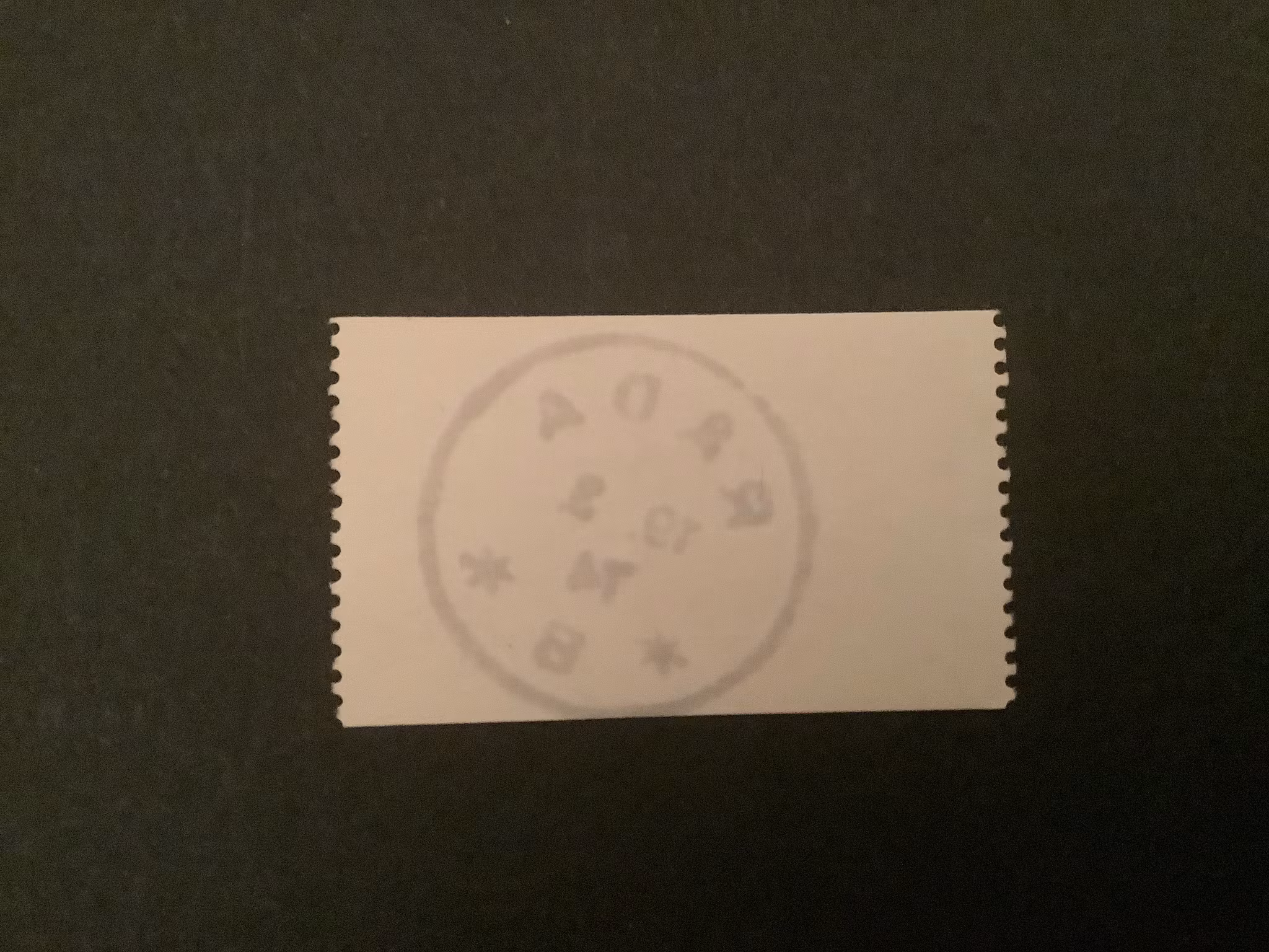 SAMUEL OWEN facit nr 860 PRAKTSTÄMPLAT RÅDA