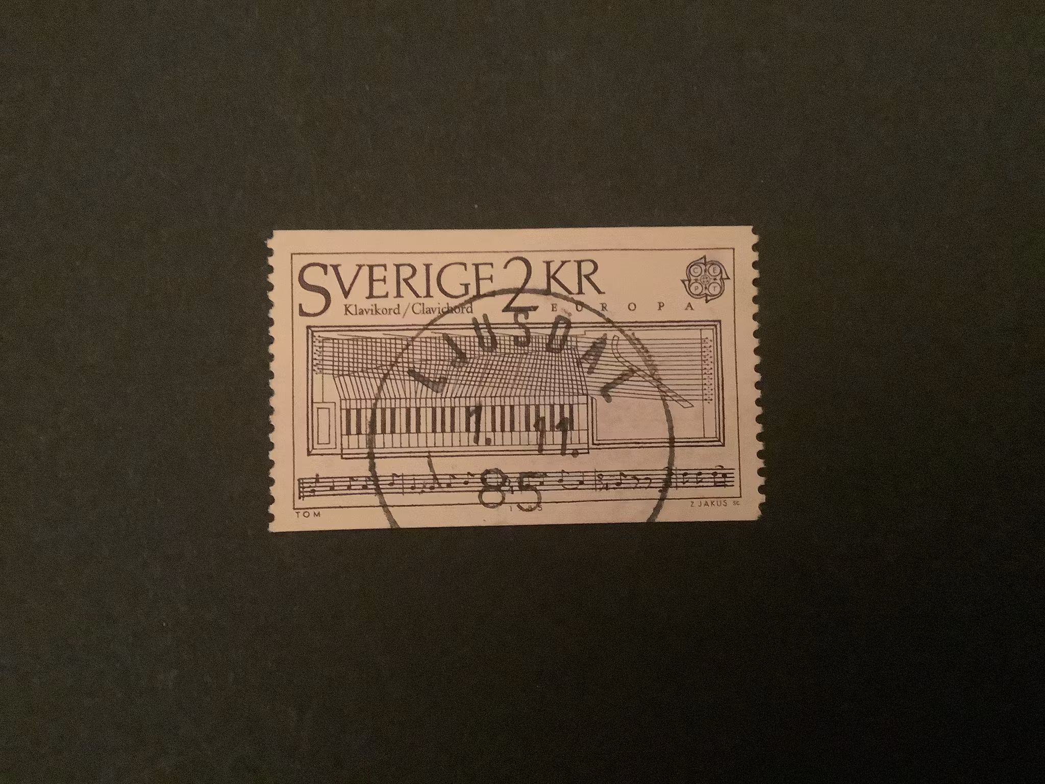 EUROPA XIV 1985 facit nr 1345 PRAKTST LJUSDAL