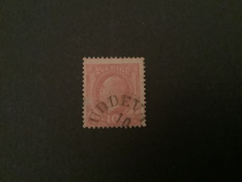 OSCAR II BOKTRYCK facit nr 45 MED SPEGELTRYCK