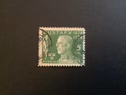 GUSTAF V 70 ÅR STÄMPLAT MÄRKE facit nr 226