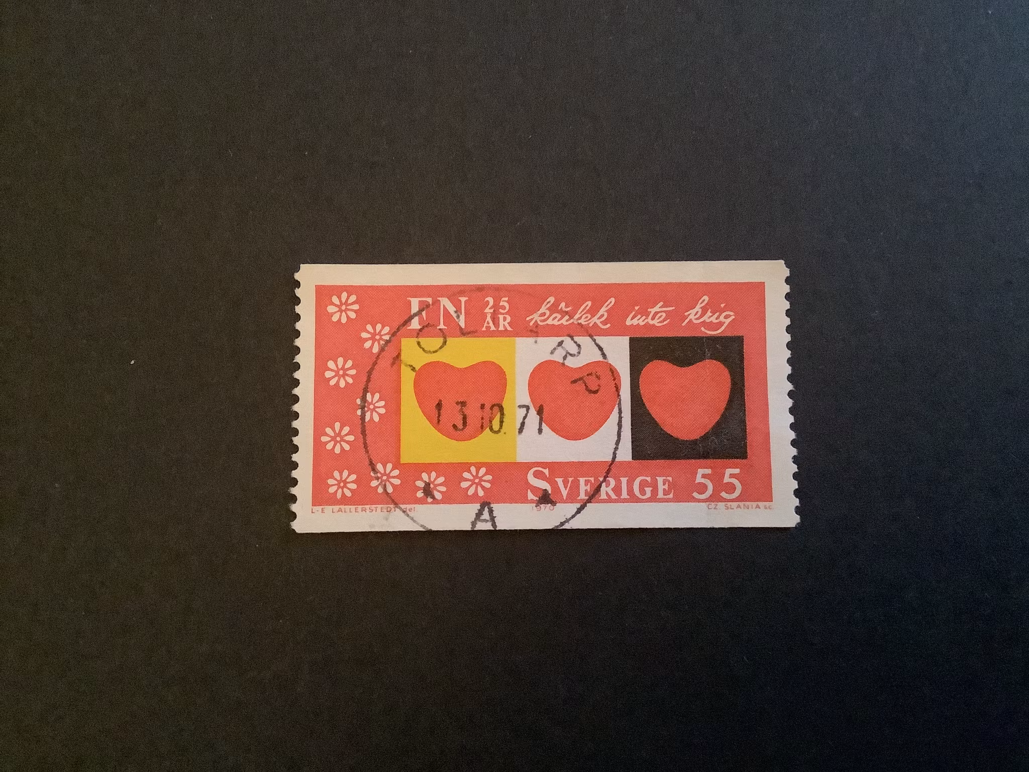 FN 25 ÅR 1970 facit nr 709 A1 PRAKTST TOLLARP