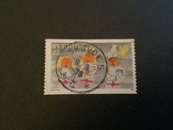 JULFRIMÄRKE 1972 facit nr 795 LYXST SKÖVDE 5