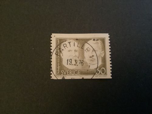 NOBELPRISTAGARE 1912 facit nr 803 LYXST PARTILLE 1