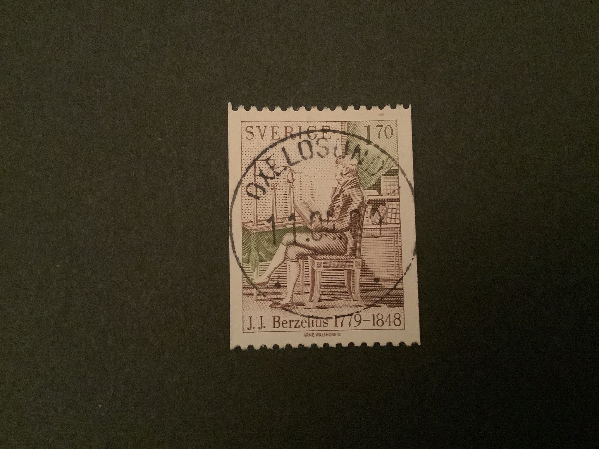 BERZELIUS facit nr 1090 LYXST OXELÖSUND