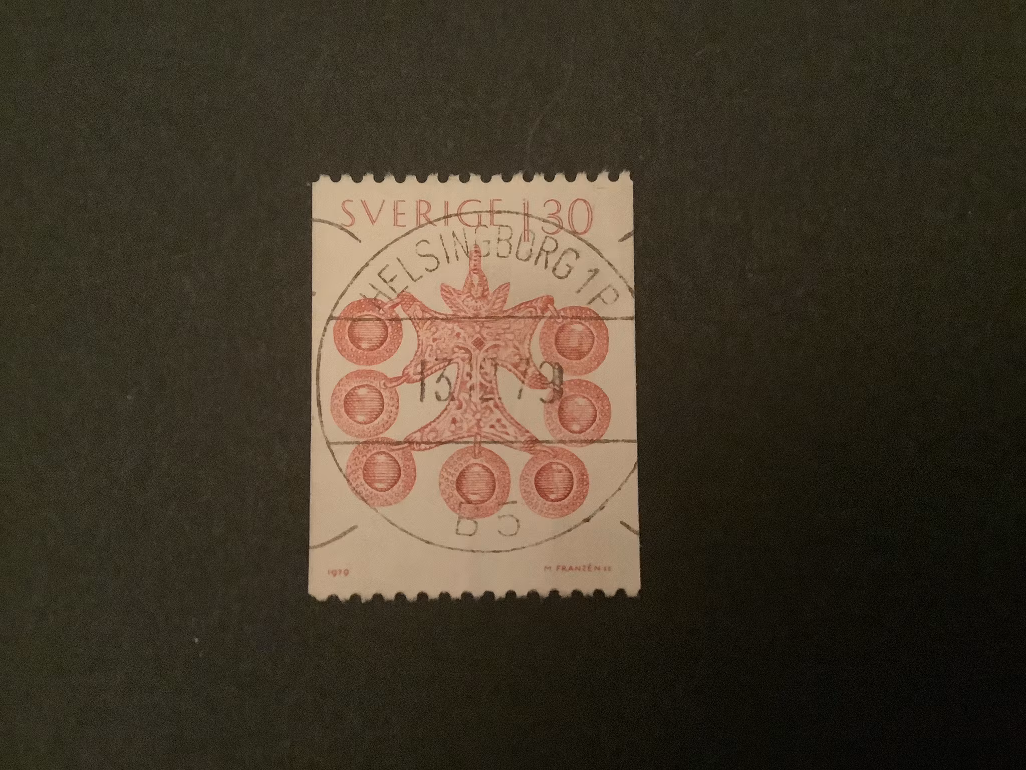FOLKDRÄKTER 1979 facit nr 1107 LYXST HELSINGBORG 1P