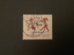 JULPOST 1983 facit nr 1278 LYXST BRUNFLO