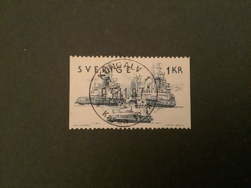 SJÖFART 1974 facit nr 891  LYXST KUNGÄLV 1