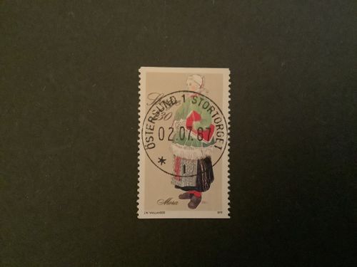 FOLKDRÄKTER 1979 facit nr 1109 LYXST ÖSTERSUND 1 STORGTORGET