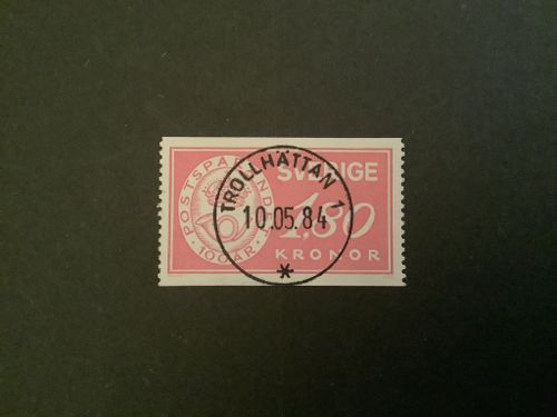 POSTSPARANDET 100 ÅR 1984 facit nr 1286 LYXST TROLLHÄTTAN 1