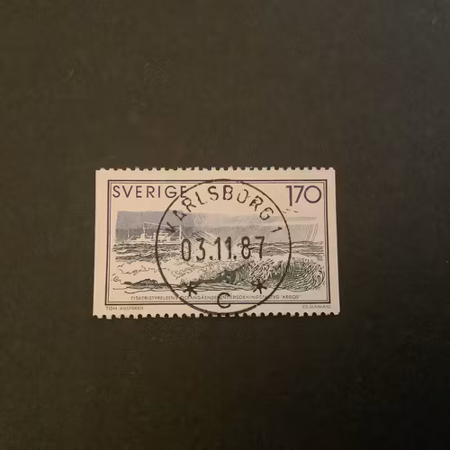 HAVSFORSKNING 1979 facit nr 1103 LYXST KARLSBORG 1