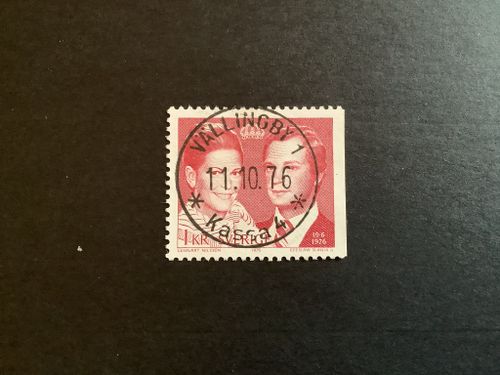 KUNGABRÖLLOP 1976 facit nr 969 B2 LYXST VÄLLINGBY 1