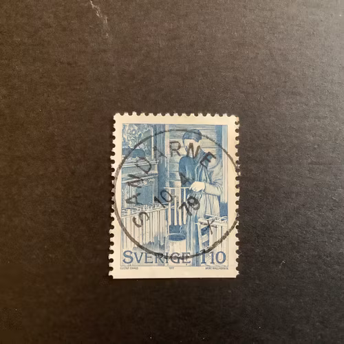 JULFÖRBEREDELSER 1977 facit nr 1026 PRAKTST SANDARNE