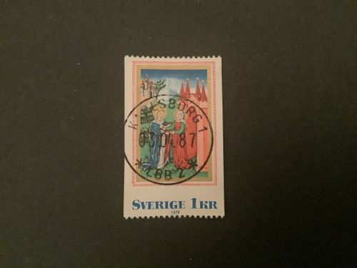 BOKMÅLERI 1976 facit nr 985 A2 LYXST KARLSBORG 1