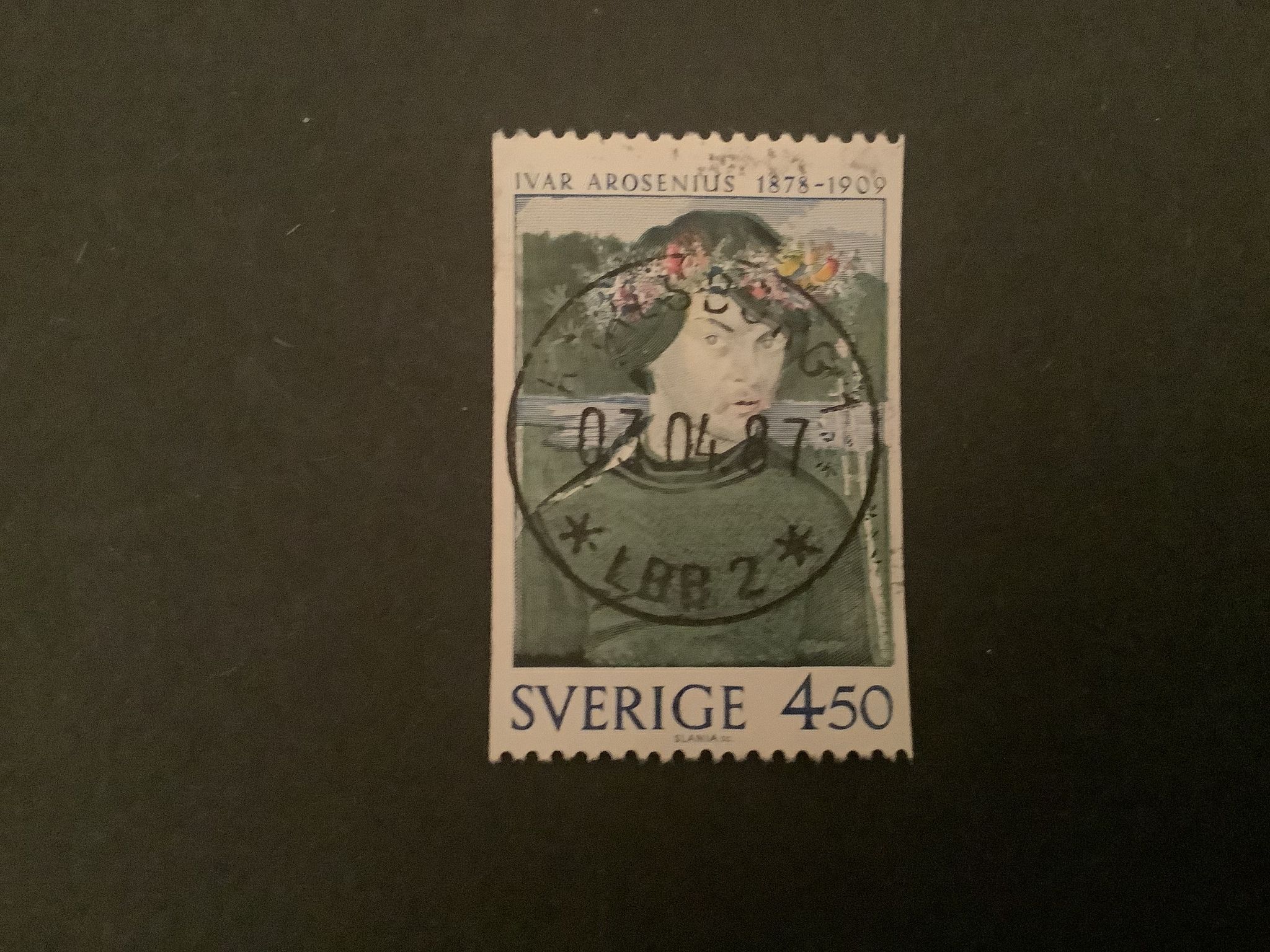TRE SVENSKA KONSTNÄRER facit nr 1053 LYXST KARLSBORG 1